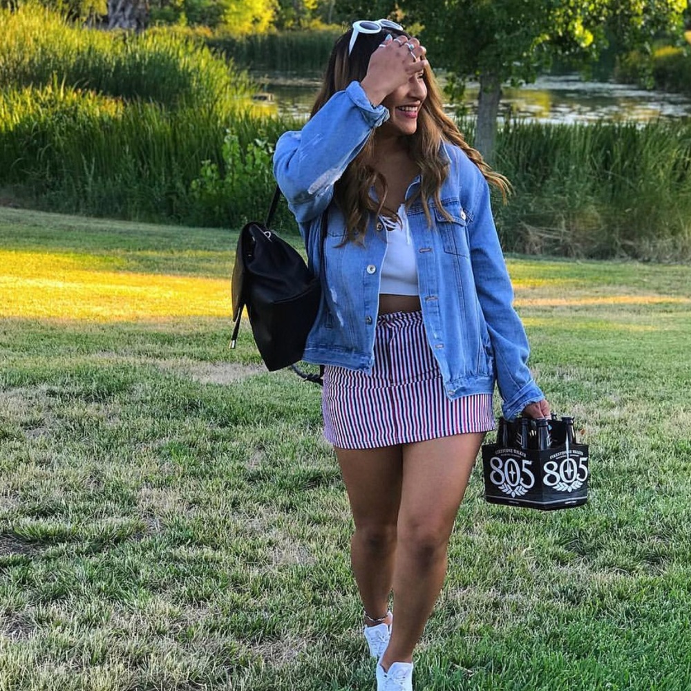 Striped skirt